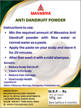 Load image into Gallery viewer, Mavasiva Anti Dandruff Powder for hair for both Men & Women ( 100 gm ) - MAVASIVA