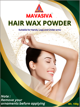 Load image into Gallery viewer, Mavasiva Hair Wax Powder for underarms, hands & legs ( 100 gm ) | For Men & Women - MAVASIVA