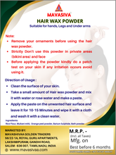 Load image into Gallery viewer, Mavasiva Hair Wax Powder for underarms, hands & legs ( 100 gm ) | For Men & Women - MAVASIVA