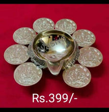 Load image into Gallery viewer, Mavasiva AstaLakshmi Kubera Vilakku - 8 Coin - MAVASIVA SHOPPING