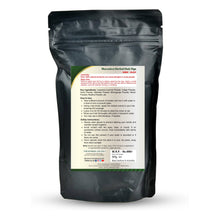 Load image into Gallery viewer, MAVASIVA Herbal Hair Dye Back Label – Key Ingredients, How to Use Instructions, Safety Caution and MRP Rs.499 – Natural Hair Colour Powder 100g