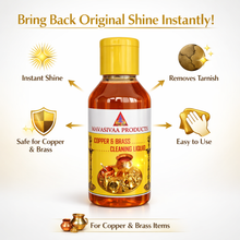 Load image into Gallery viewer, Copper & Brass Cleaning Liquid – Metal Polish | Mavasiva 100 ml Pack2 - MAVASIVA