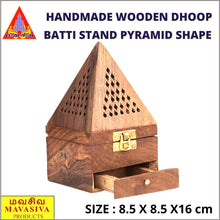 Load image into Gallery viewer, Mavasiva Handmade Wooden Dhoop Batti Stand Pyramid shape - MAVASIVA SHOPPING