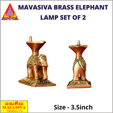 Load image into Gallery viewer, Elephant brass lamp | Yaanai vilakku Mavasiva - MAVASIVA SHOPPING