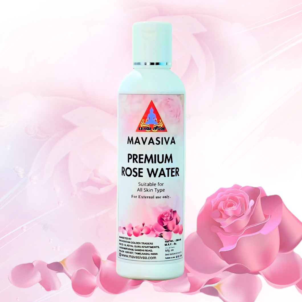 MAVASIVA Premium Pure Rosewater – Hydrating & Soothing Skin Toner (200Ml)