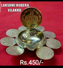 Load image into Gallery viewer, Mavasiva Lakshmi Kubera Vilakku - 9 coin Small

