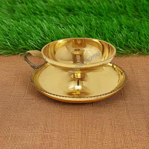 MAVASIVA Traditional Brass Diya Oil Lamp | Antique Finish Pooja Deepam for Festival, Mandir & Gifting - MAVASIVA 