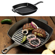 Load image into Gallery viewer, CAST IRON GRILL PAN ( 10&quot; Dia )
