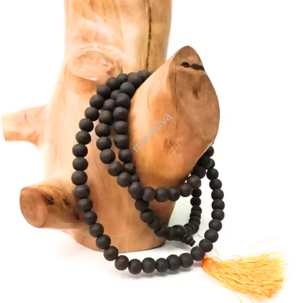 MAVASIVA ORIGINAL KARUNGALI MALAI FOR HEALTH & WEALTH / கருங்காலி மாலை ( 8mm beads )