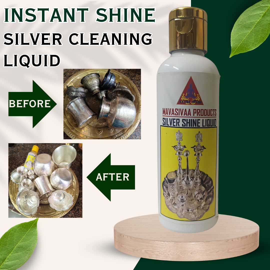 MAVASIVA SILVER SHINE LIQUID 100ml Silver Cleaner Silver polish