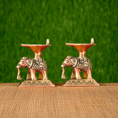 Elephant brass lamp | Yaanai vilakku Mavasiva - MAVASIVA 