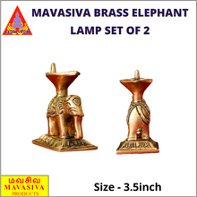 Load image into Gallery viewer, Elephant brass lamp | Yaanai vilakku Mavasiva
