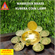 Load image into Gallery viewer, Mavasiva Lakshmi Kubera Coin vilakku Brass
