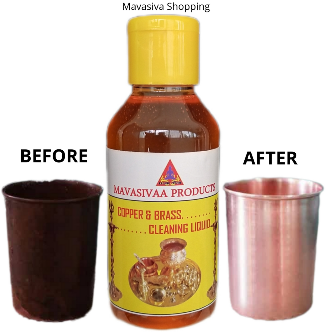 COPPER AND BRASS CLEANING LIQUID (100 ml )PACK OF 2 / செம்பு மற்றும் பித்தளை சுத்தம் செய்யும் திரவம் - 2